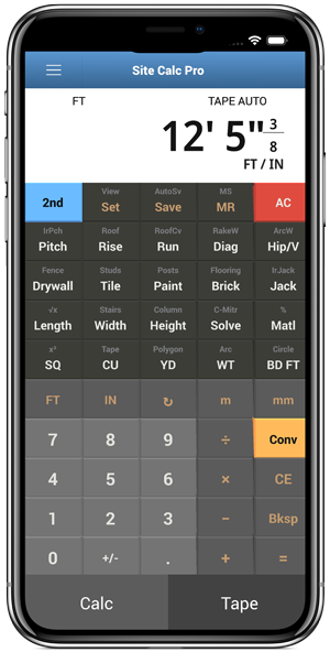 Site Calc Pro screenshot